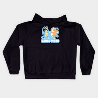 Bluey's family dance mode Kids Hoodie